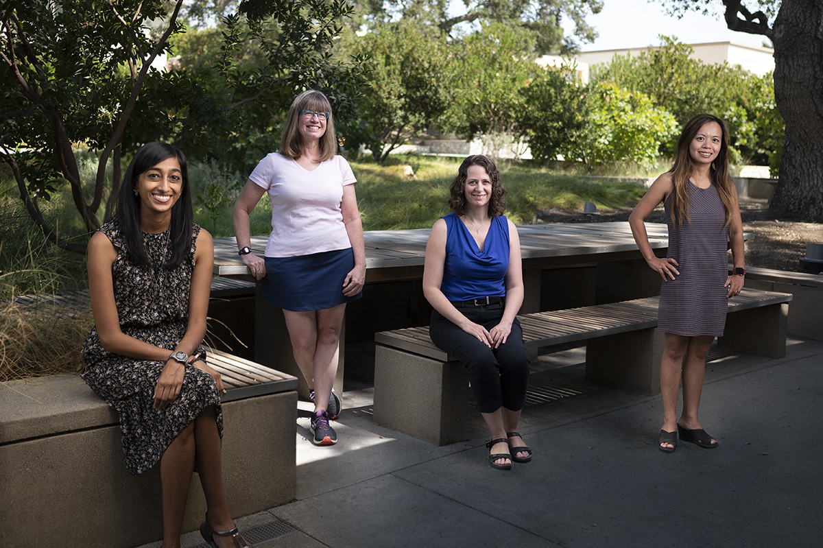 From left to right: Profs. Sharda Umanath, Catherine L. Reed, Alison Harris, and Stacey N. Doan