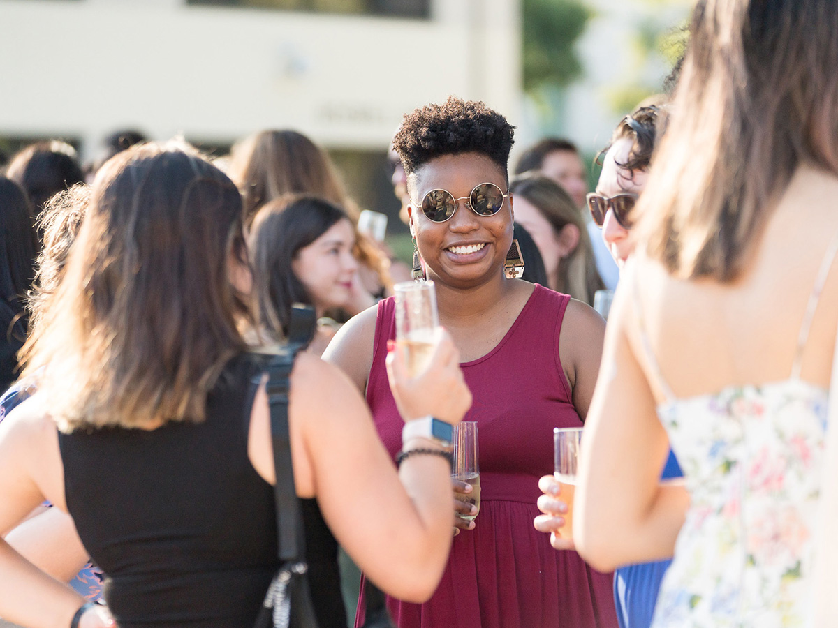 Gathering of alumni weekend.