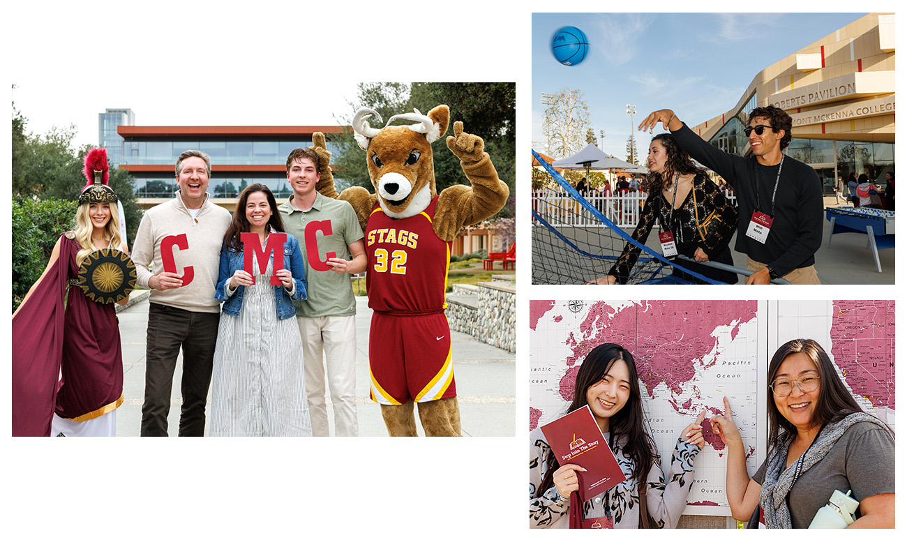 Collage of images from Family Weekend 2026.