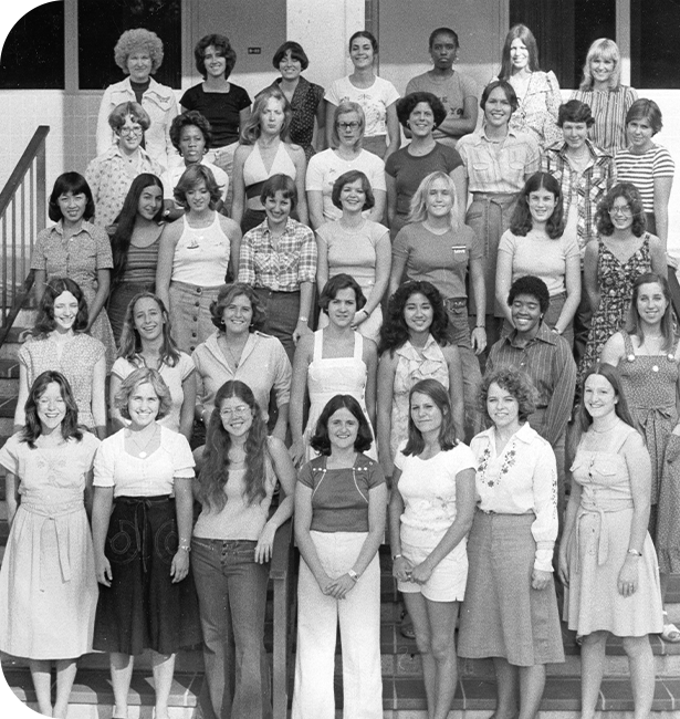The first female students when Claremont McKenna College transitioned to coeducation.