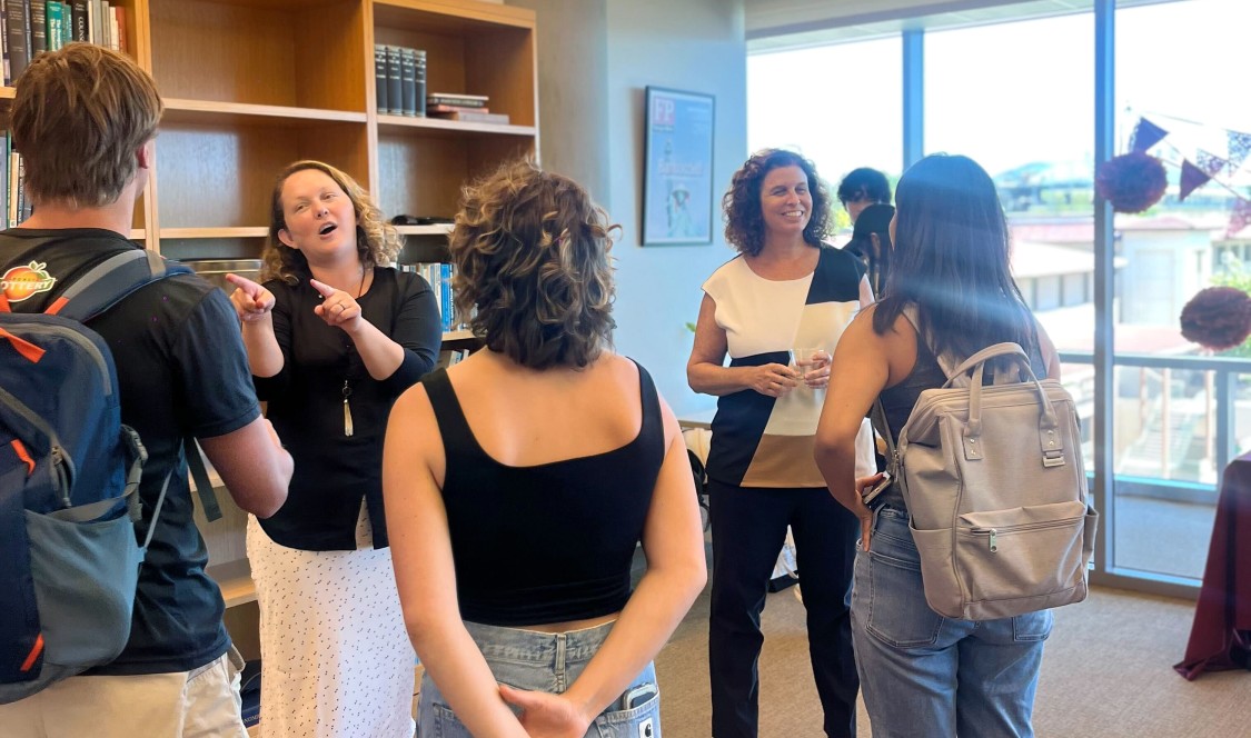 Students learn how to put research into action at the Institutes' open house.