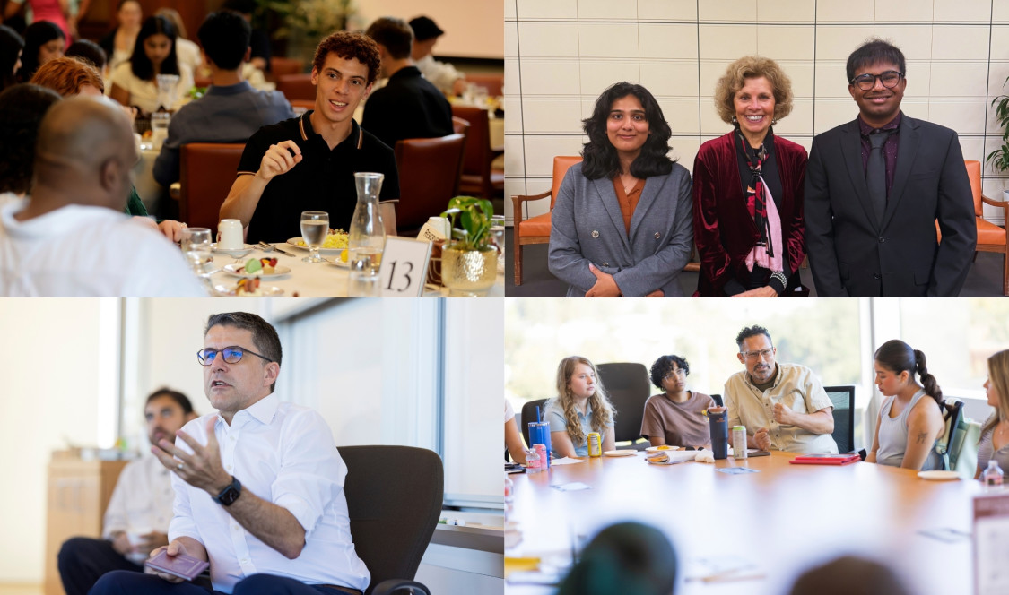 Four photos showcasing the variety of events in Open Academy programing.