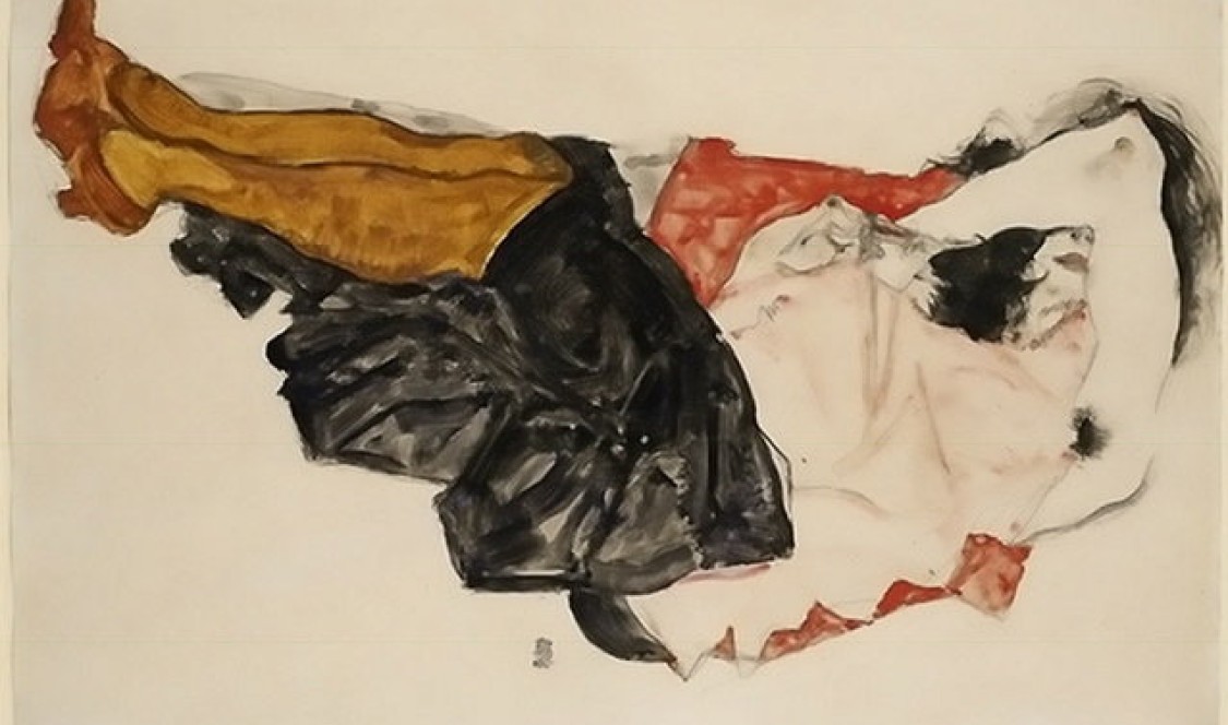 Egon Schiele’s “Woman Hiding Her Face”