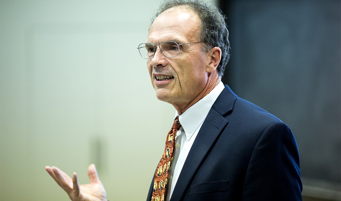 Prof. Pitney during a lecture