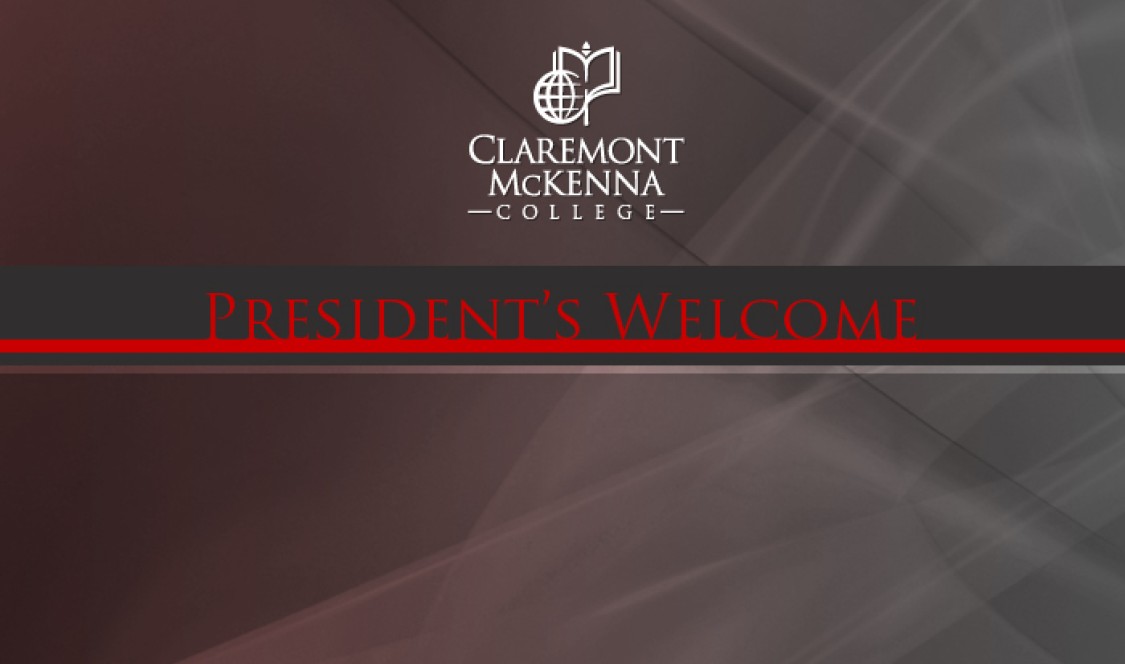 President's welcome