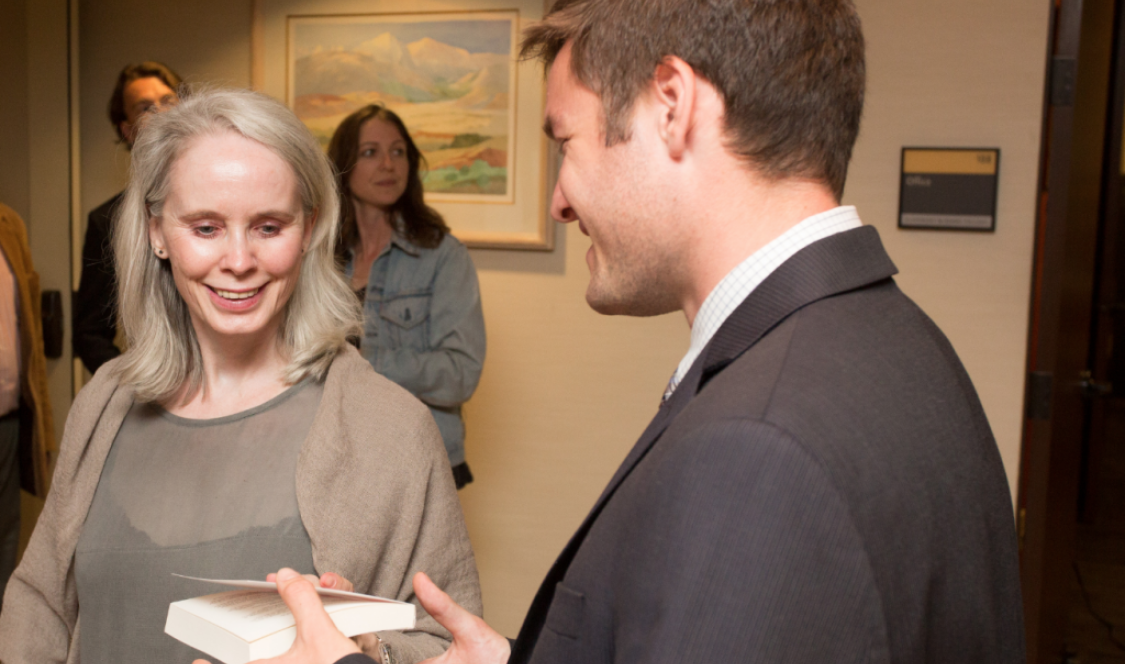 Mary Gaitskill and Ben Tillotson '15