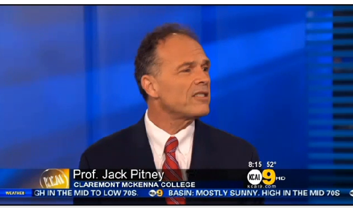 Prof. Jack Pitney was a guest on KCAL 9's Jan. 18 morning broadcast.