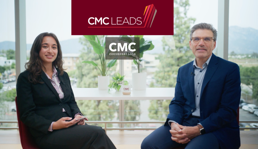 Parishi Kanuga ’26 and Pres. Hiram Chodosh