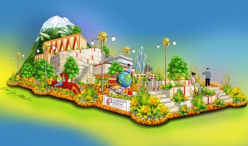 Artistic rendering of the CMC &quot;Leading Responsible Leaders&quot; float.