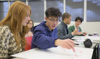 The inaugural class for the new Kravis Center of Integrated Science program.