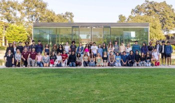 Group of Gould Center students on campus