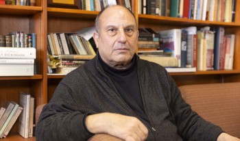 Prof. Robert Faggen sitting in his office