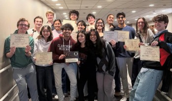 MUN group shot with certficates