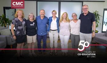 Members of first co-ed Class of 1980
