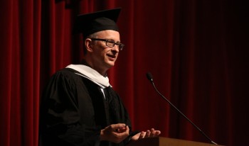 Dean Peter Uvin during the 2015 Convocation