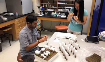 CMC seniors Nitin Kuppanda and Becky Cheng