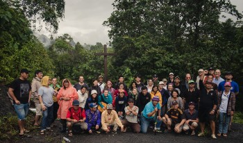 The team in Borneo, Malaysia