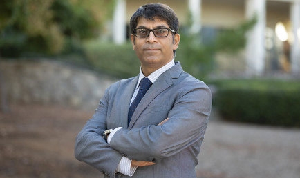Portrait of Professor Nishant Dass on campus
