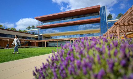 Kravis Center with foliage