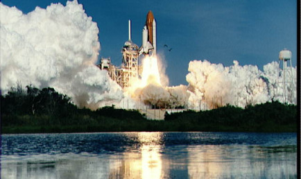 Space shuttle Columbia launching